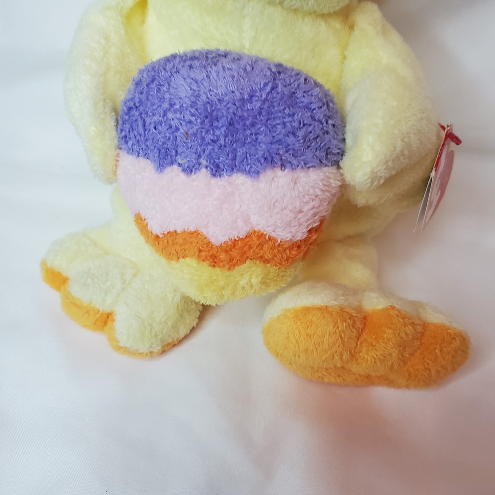 Ty Pluffies Easter Duck Chick‎ with Egg Quackies Plush 10" Stuffed Toy - Picture 3 of 6